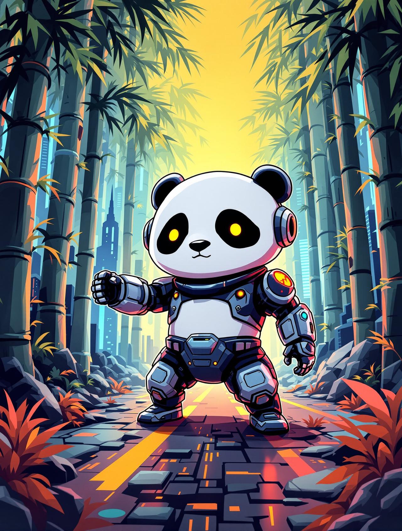 赛博熊猫 - Cyber Panda - 香蕉动漫动漫生产线